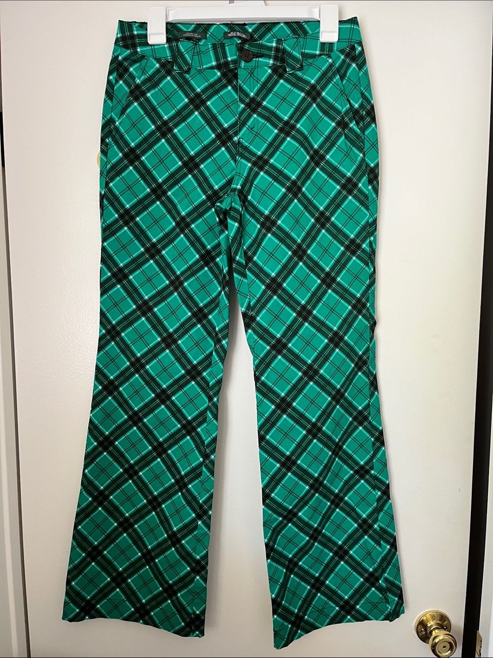 Green & Black Plaid Pants Wild Fable Low Rise Flair